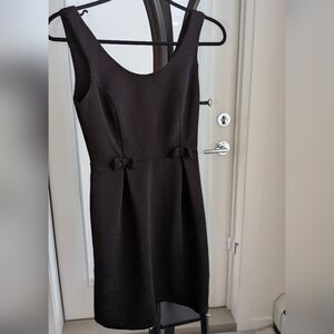 LC Lauren Conrad Black Mini Dress with Bow Accents - Size 4